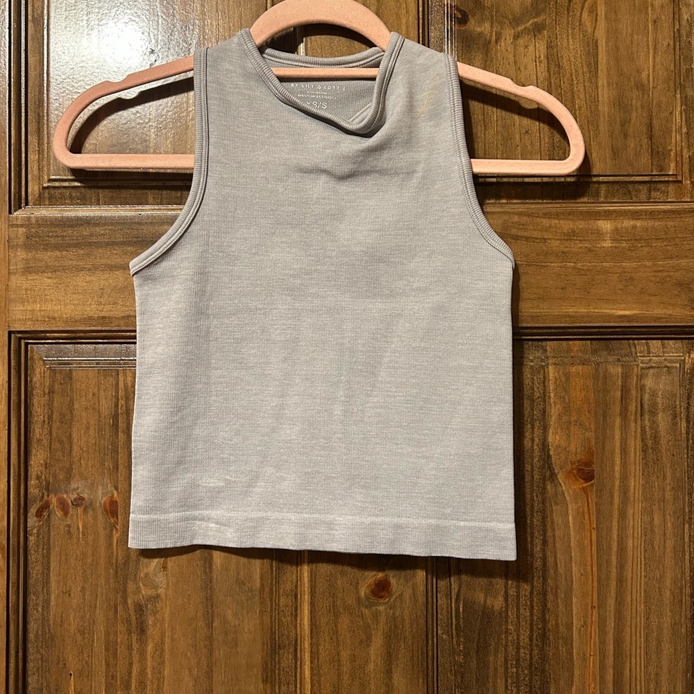 Lily & Lottie gray, cropped tank.